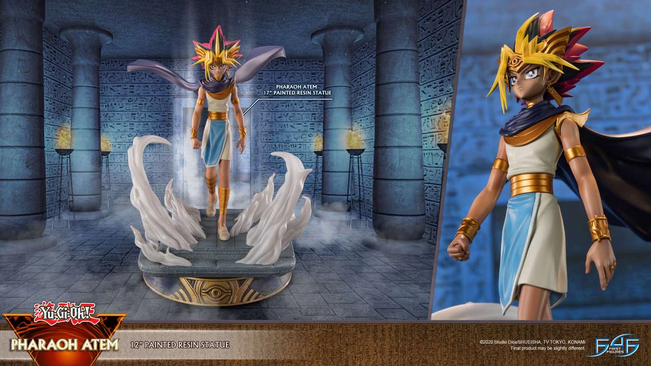 YU-GI-OH! STATUA PHARAOH ATEM 29 CM FIRST 4 FIGURES