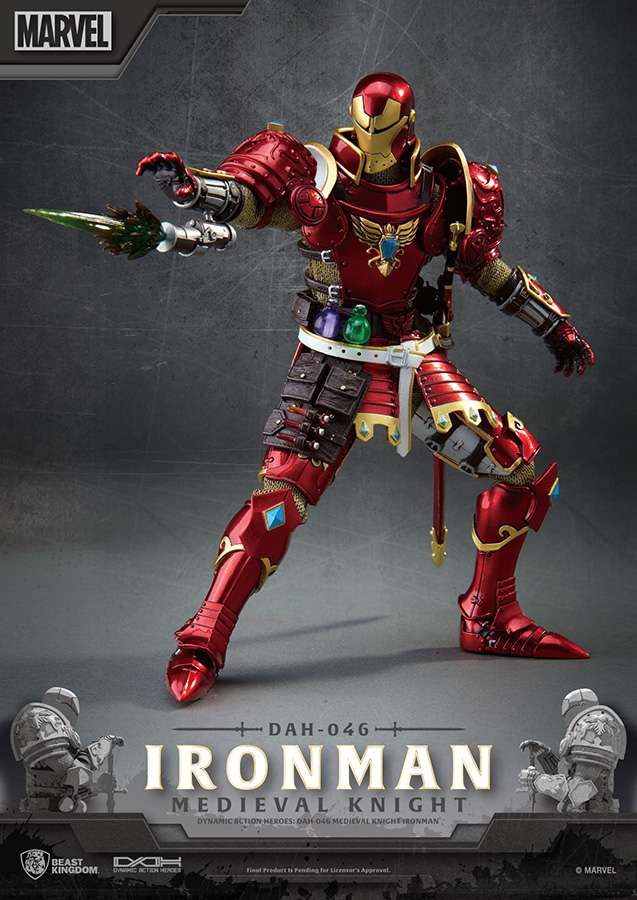 BEAST KINGDOM MEDIEVAL KNIGHT IRON MAN DAH ACTION FIGURE 20 cm
