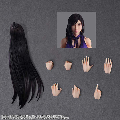 SQUARE ENIX FF VII REMAKE TIFA DRESS PLAY ARTS KAI ACTION FIGURE 25 cm