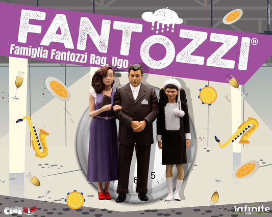 FANTOZZI STATUA PVC FAMIGLIA RAGIONIERE UGO FANTOZZI CINEMINI 10 CM INFINITE STATUE
