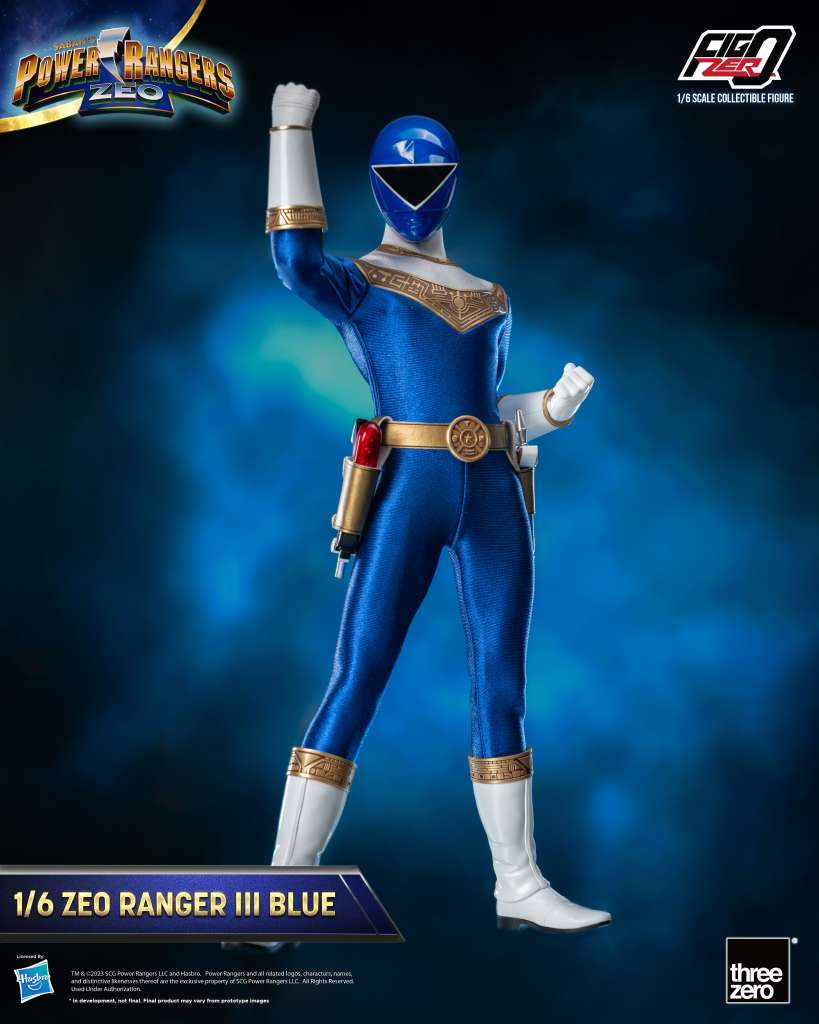 THREEA TOYS/THREEZERO POWER RANGERS ZEO RANGER III BLUE 1/6 ACTION FIGURE 30 cm