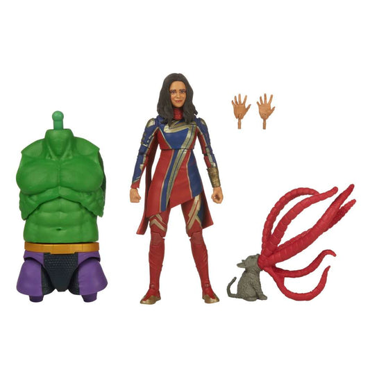 THE MARVELS MARVEL LEGENDS ACTION FIGURA MS. MARVEL (BAF: TOTALLY AWESOME HULK) 15 CM HASBRO
