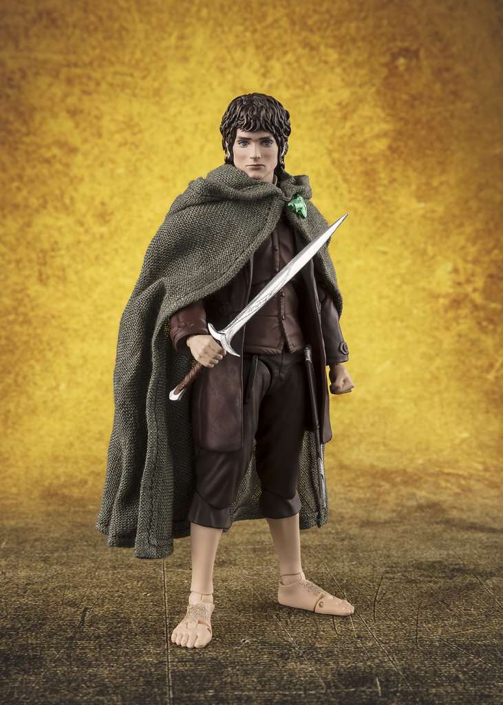 BANDAI SHF LORD RINGS FELLOWSHIP FRODO BAGGINS & GOLLUM SET ACTION FIGURE 12 cm
