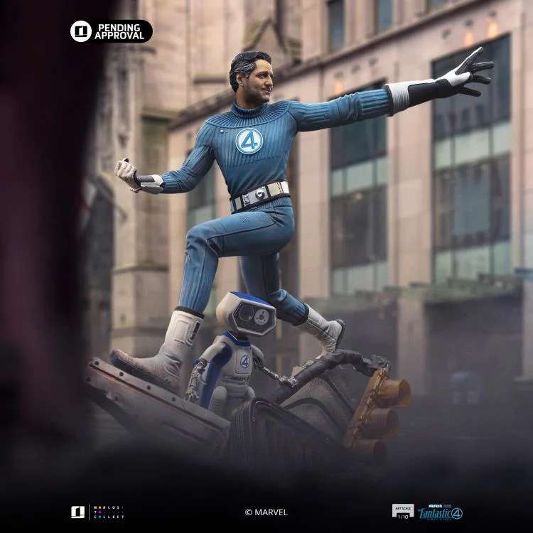 IRON STUDIOS FANTASTIC FOUR FIRST STEPS MR. FANTASTIC H.E.R.B.I.E 1/10 STATUA 26 cm