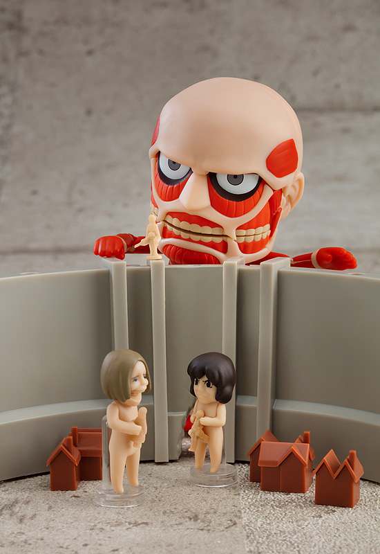 GOOD SMILE COMPANY NENDOROID AOT COLOSSAL TITAN RENEWAL SET MINI FIGURA 10 cm