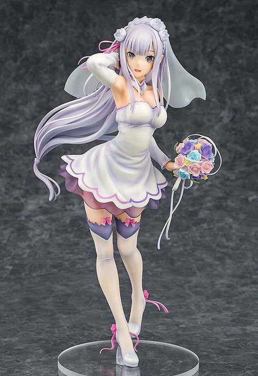RE:ZERO -STARTING LIFE IN ANOTHER WORLD- PVC STATUA 1/7 EMILIA WEDDING VER. 25 CM PHAT!