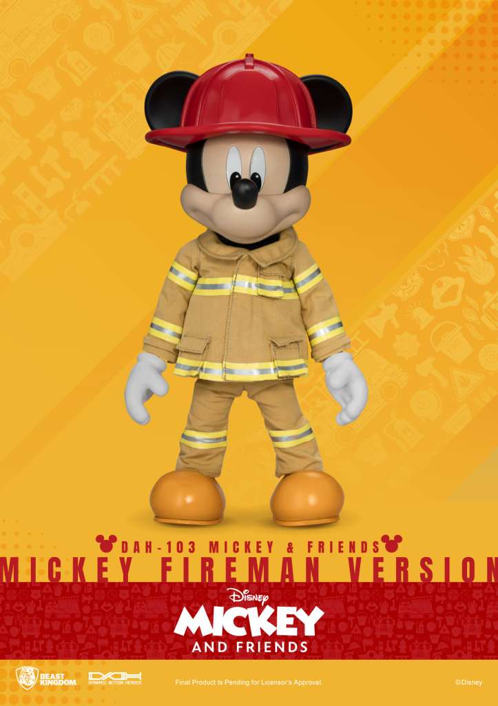 BEAST KINGDOM MICKEY FRIEND FIREMAN VERSION STATUA 16 cm