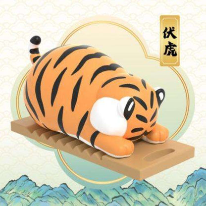FUNISM ALEXANDER FAT TIGER LONG TENG HU YE BLIND BOX DISPLAY (8) MINI FIGURA 8 cm