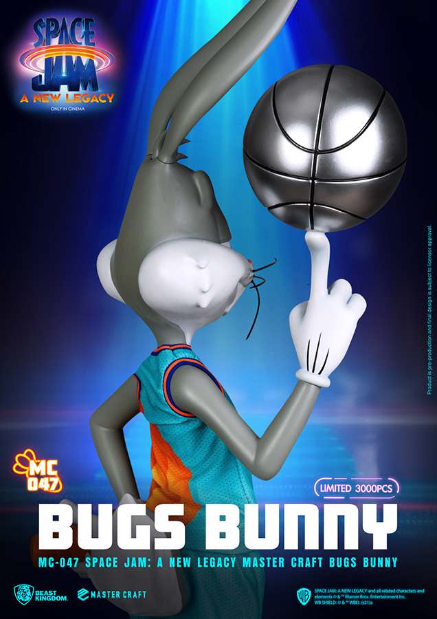 BEAST KINGDOM SPACE JAM 2 BUGS BUNNY MASTER CRAFT STATUA 43 cm
