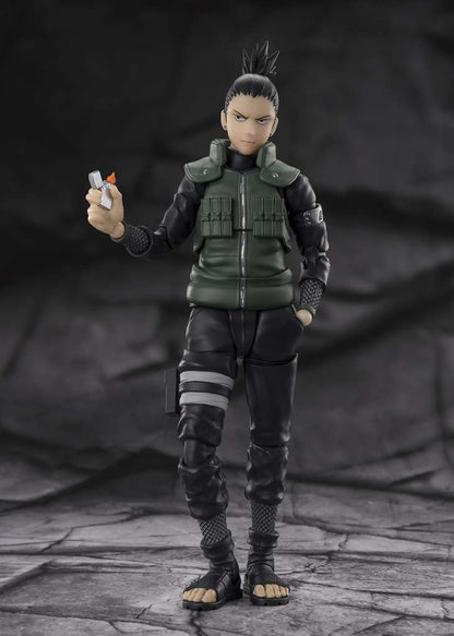 NARUTO SHIPPUDEN S.H. FIGUARTS ACTION FIGURA SHIKAMURA NARA BRILLIANT STRATEGIST 15 CM BANDAI TAMASHII NATIONS