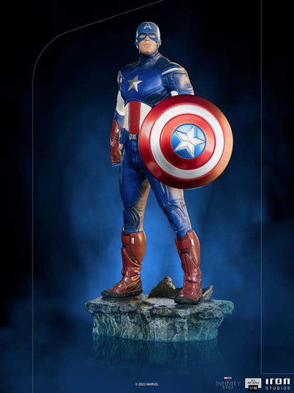 IRON STUDIOS INFINITY SAGA CAP AMERICA NY BATTLE 1/10 STATUA 28 cm