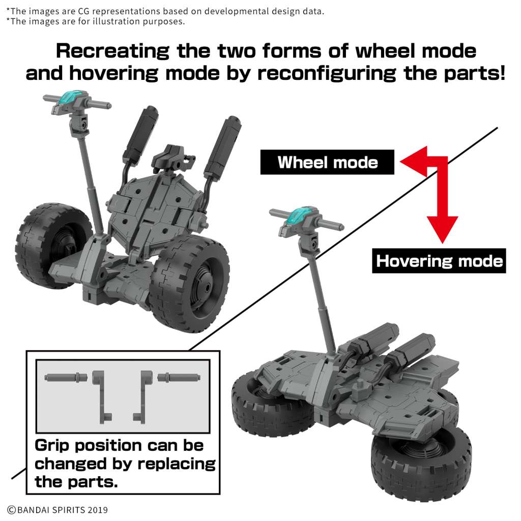 30MM EX ARM VEHICLE WHEEL MOBILE 1/144