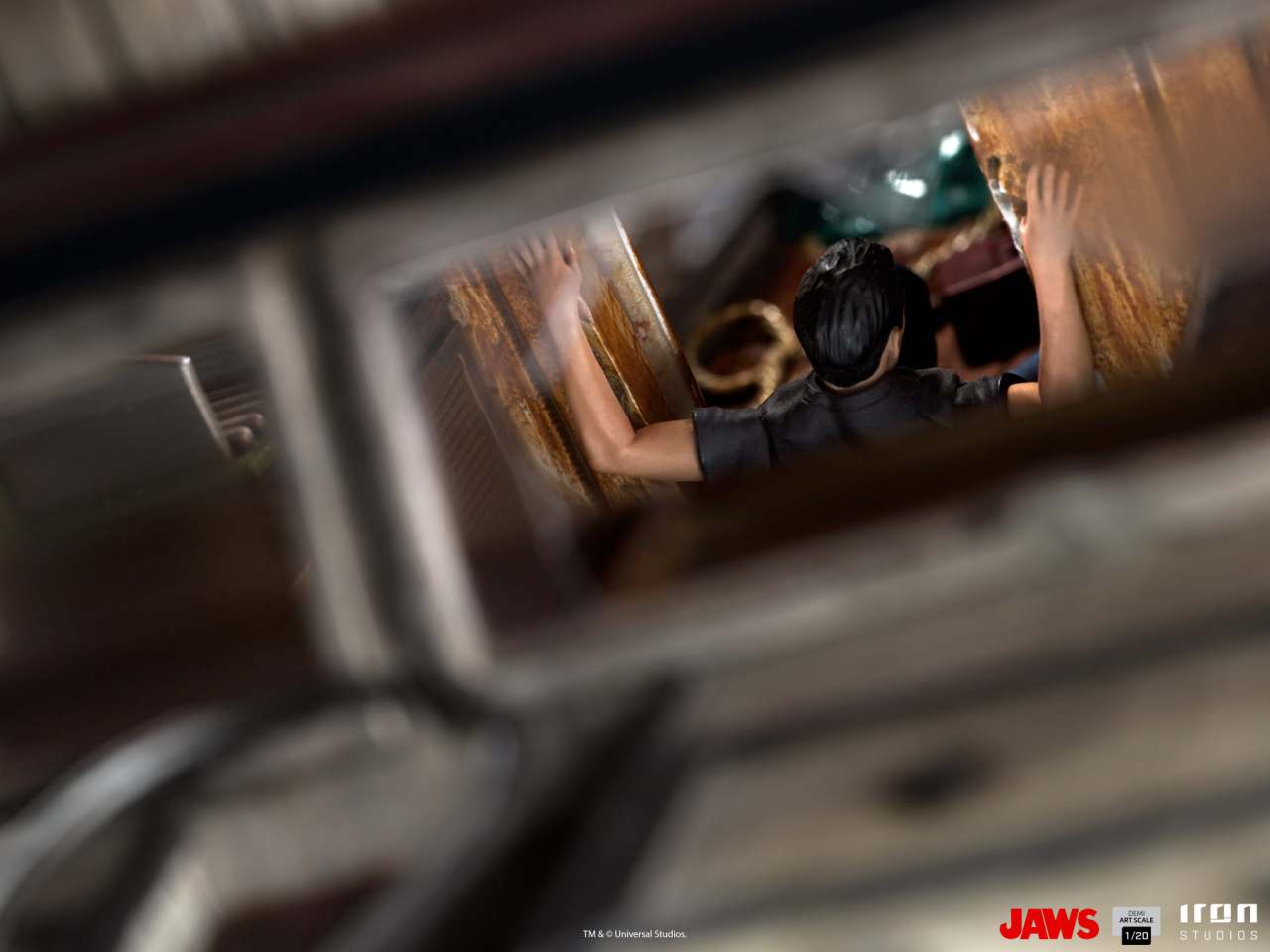 IRON STUDIOS JAWS ATTACK DEMI ART 1/20 STATUA 79 cm
