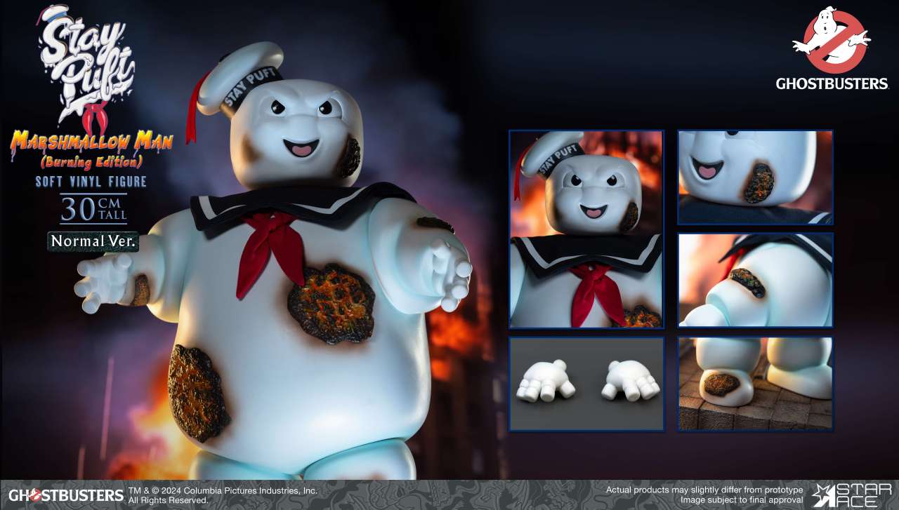 GHOSTBUSTERS MARSHMALLOW MAN BURNING AF