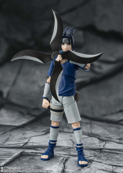 NARUTO S.H. FIGUARTS FIGURA SASUKE NINJA PRODIGIO DEL CLAN UCHIHA 13 CM BANDAI
