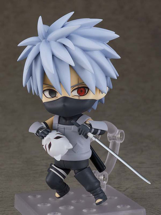 NARUTO SHIPPUDEN NENDOROID PVC ACTION FIGURA KAKASHI HATAKE: ANBU BLACK OPS VER. 10 CM GOOD SMILE COMPANY