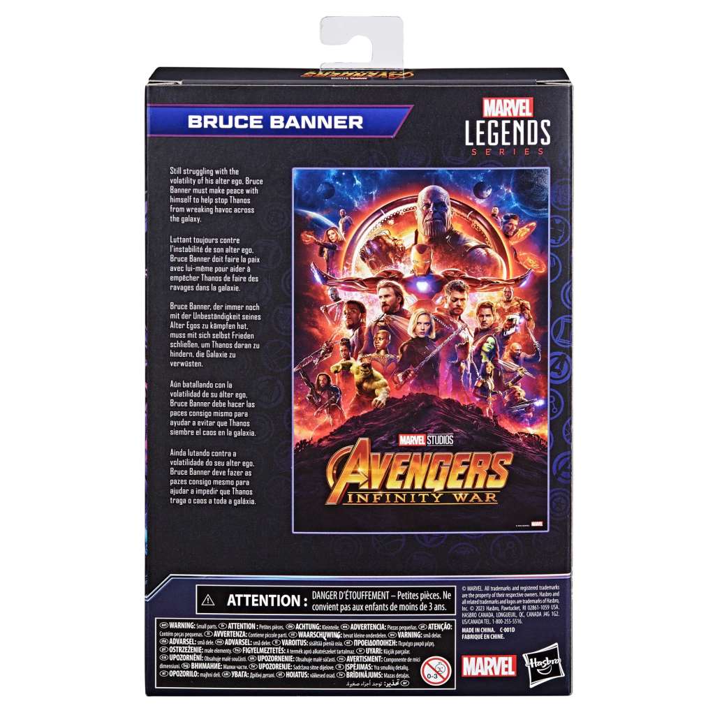 THE INFINITY SAGA MARVEL LEGENDS ACTION FIGURA BRUCE BANNER (AVENGERS: INFINITY WAR) 15 CM HASBRO