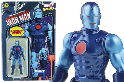 MARVEL LEGENDS IRON MAN STEALTH ARMOR FIGURA 9CM HASBRO