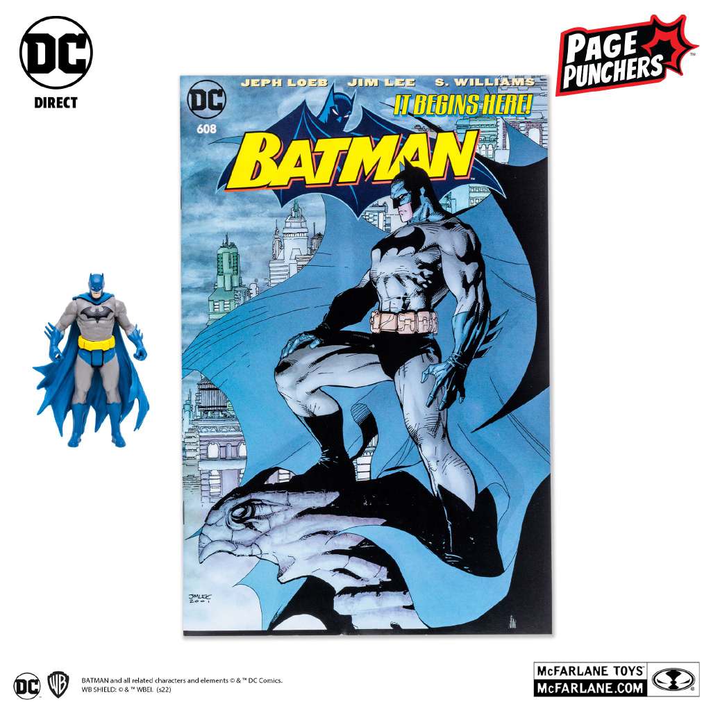 DC PAGE PUNCHERS BATMAN + COMIC 3INCH AF