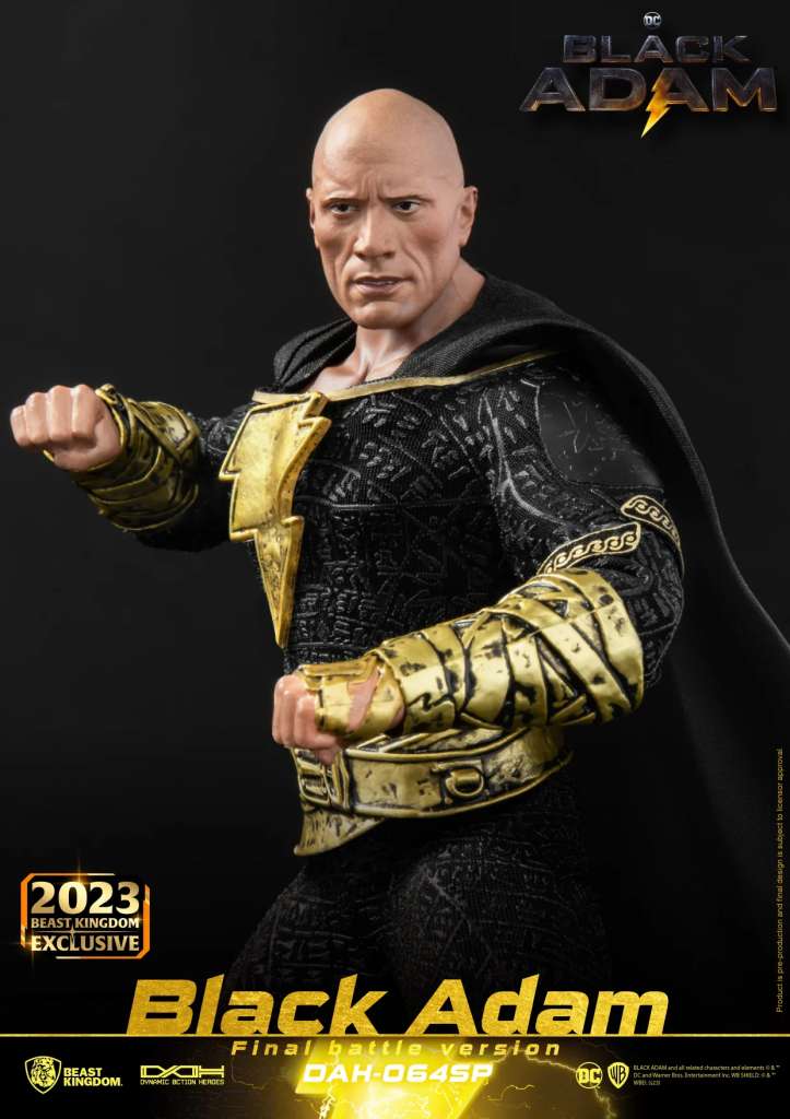 DC COMICS DYNAMIC 8CTION HEROES ACTION FIGURA 1/9 BLACK ADAM FINAL BATTLE VERSION 18 CM BEAST KINGDOM TOYS