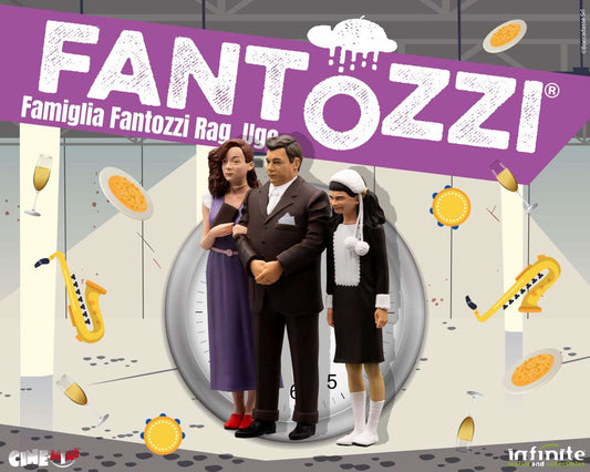 FANTOZZI STATUA PVC FAMIGLIA RAGIONIERE UGO FANTOZZI CINEMINI 10 CM INFINITE STATUE