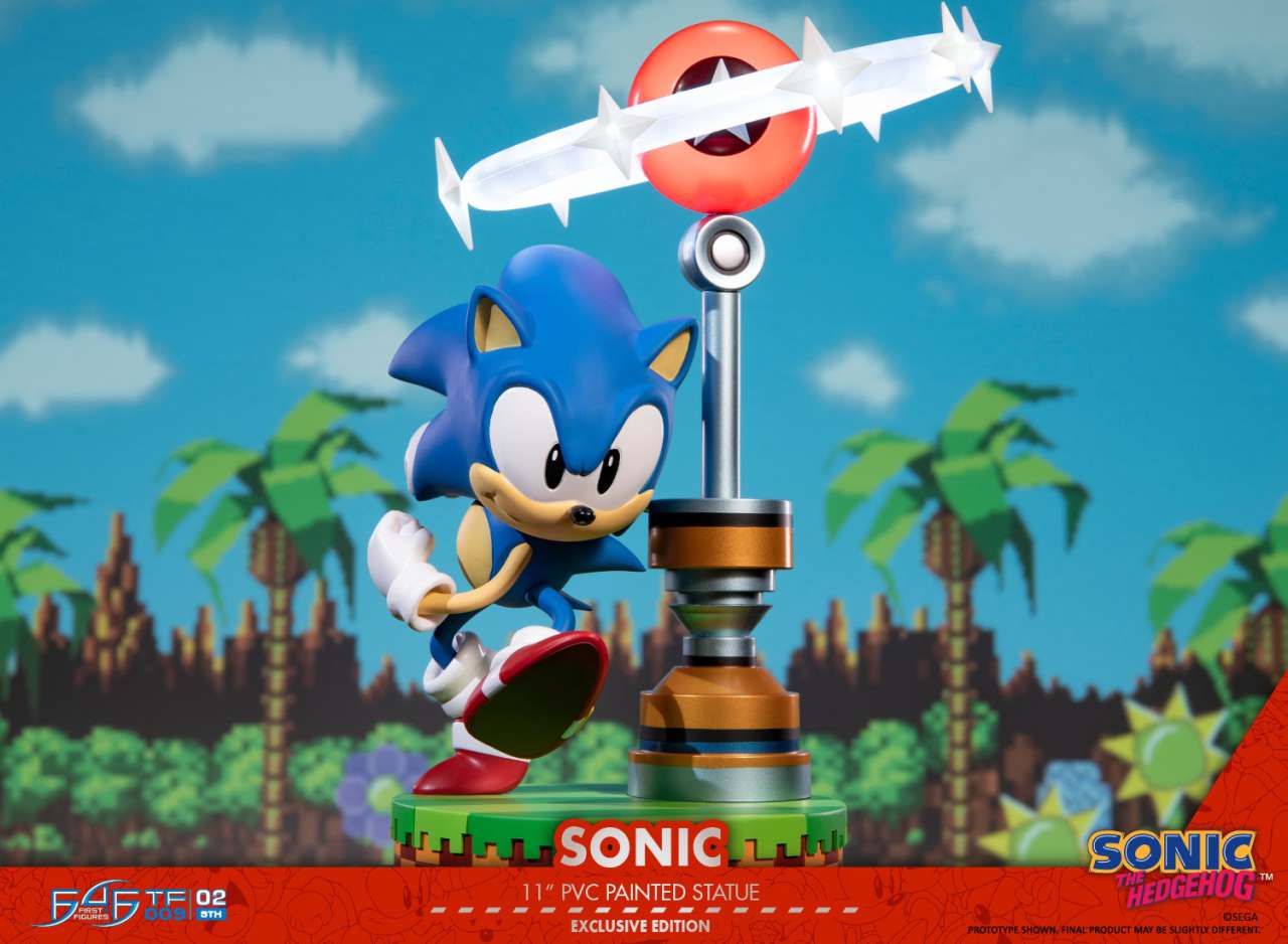 SONIC THE HEDGEHOG 11"" COLLECTOR PVC FIG