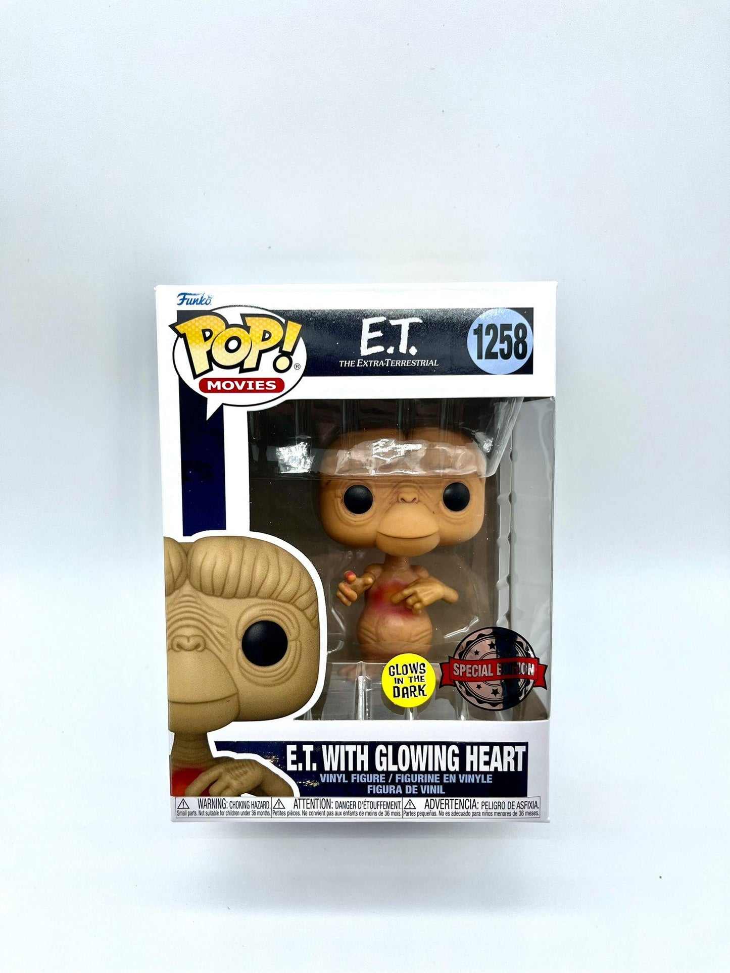 E.t. 40th Anniversary Pop! Movies Vinile Figura E.t. Cuore (glow-in-the-dark) 9 Cm Funko