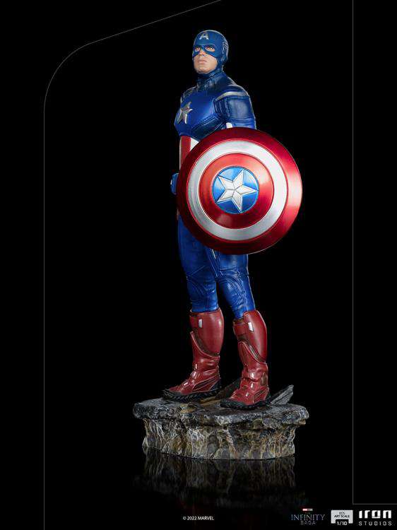 IRON STUDIOS INFINITY SAGA CAP AMERICA NY BATTLE 1/10 STATUA 28 cm