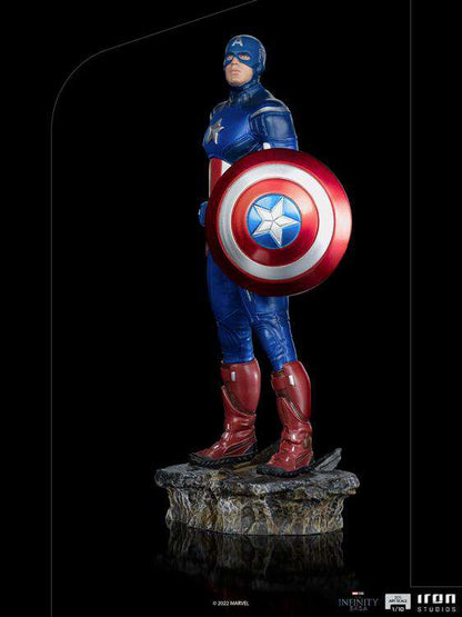 IRON STUDIOS INFINITY SAGA CAP AMERICA NY BATTLE 1/10 STATUA 28 cm