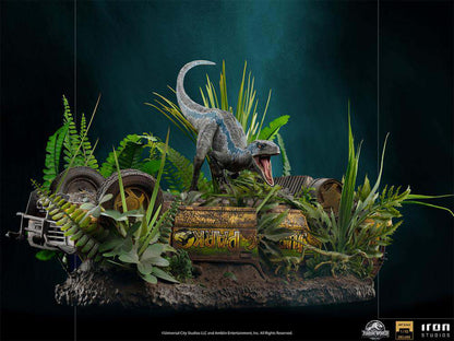 IRON STUDIOS JURASSIC WORLD FK BLUE DELUXE STAT 1/10 STATUA 46 cm