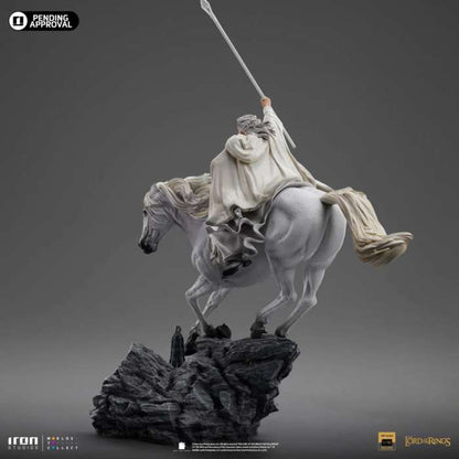 IRON STUDIOS LORD RING GANDALF WHITE SHADOWFAX CCXP EXCLUSIVE 1/10 STATUA 41 cm EXCLUSIVE