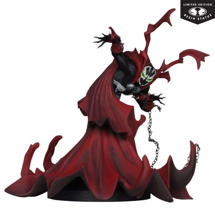 MCFARLANE TOYS 25 SPAWN BLACK WHITE & RED ALL OVER SPAWN GREG CAPULLO RESIN STATUA 22 cm