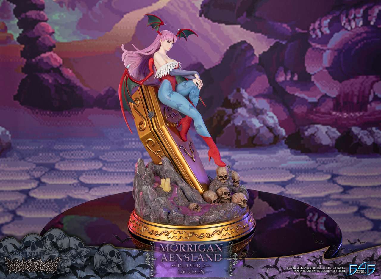FIRST4FIGURES DARKSTALKERS MORRIGAN AENSLAND PLAYER 2 RESIN 1/6 STATUA 43 cm