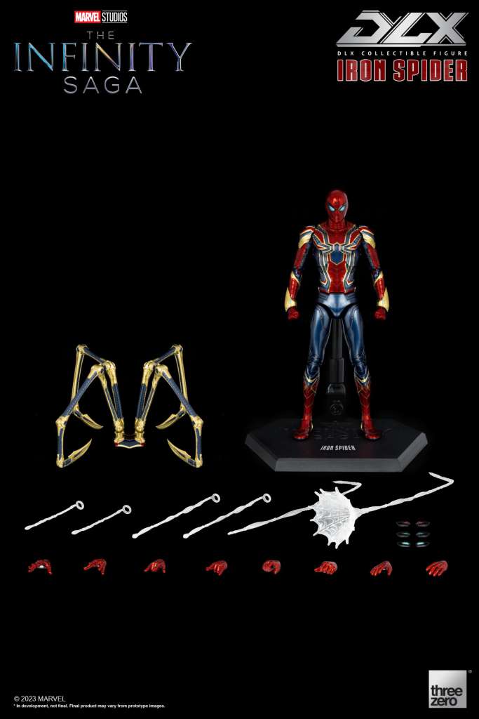 THREEA TOYS/THREEZERO INFINITY SAGA IRON SPIDER DLX AF ACTION FIGURE 16.50 cm