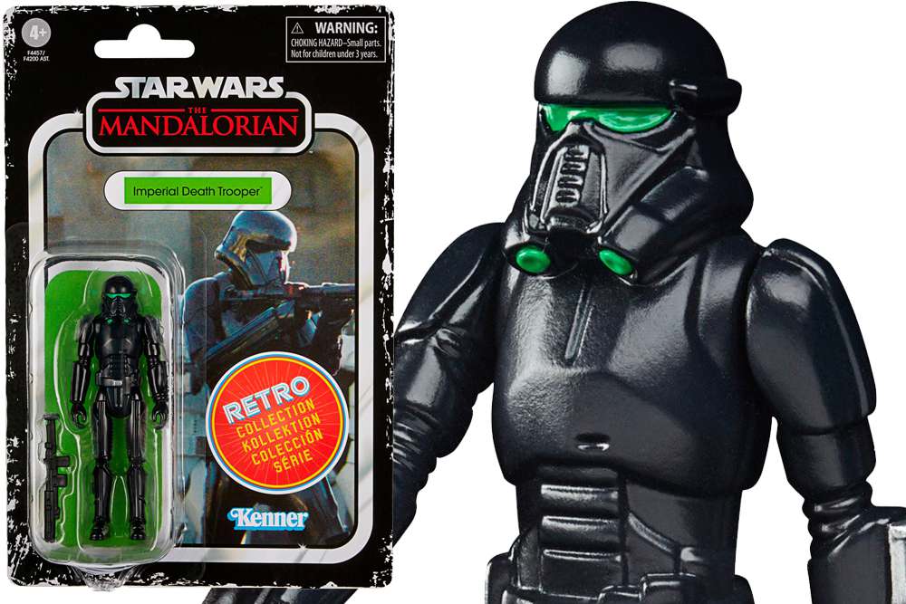 STAR WARS THE MANDALORIAN RETRO COLLECTION ACTION FIGURA 2022 IMPERIAL DEATH TROOPER 10 CM HASBRO