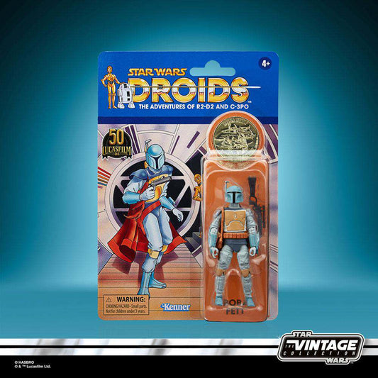 STAR WARS: DROIDS VINTAGE COLLECTION ACTION FIGURA 2021 BOBA FETT 10 CM HASBRO