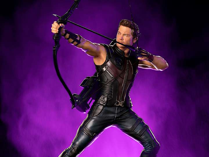 IRON STUDIOS INFINITY SAGA HAWKEYE NY BATTLE 1/10 STATUA 23 cm