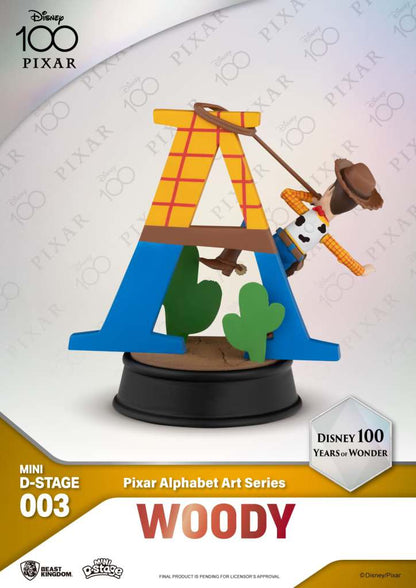 MINI DS DISNEY 100 YERAS PIXAR ALPHABET MINI FIGURA BEAST KINGDOM