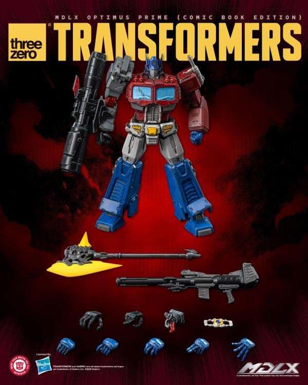 TRANSFORMERS MDLX OPTIMUS PRIME COMIC AF