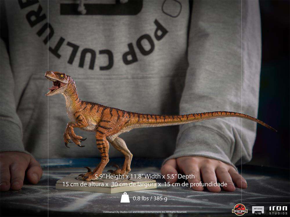 IRON STUDIOS JURASSIC WORLD LW VELOCIRAPTOR ST 1/10 STATUA 30 cm