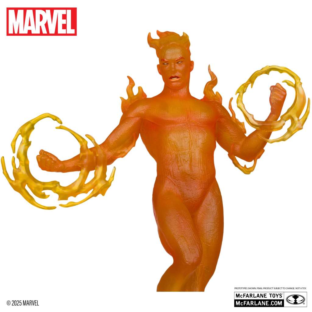 MCFARLANE TOYS 25 - MARVEL COLLECTION W6 1:6 HUMAN TORCH (MARVEL 2-1 #10) FIGURA 27 cm