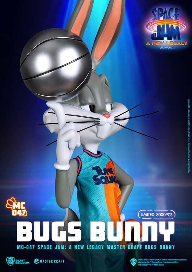 BEAST KINGDOM SPACE JAM 2 BUGS BUNNY MASTER CRAFT STATUA 43 cm