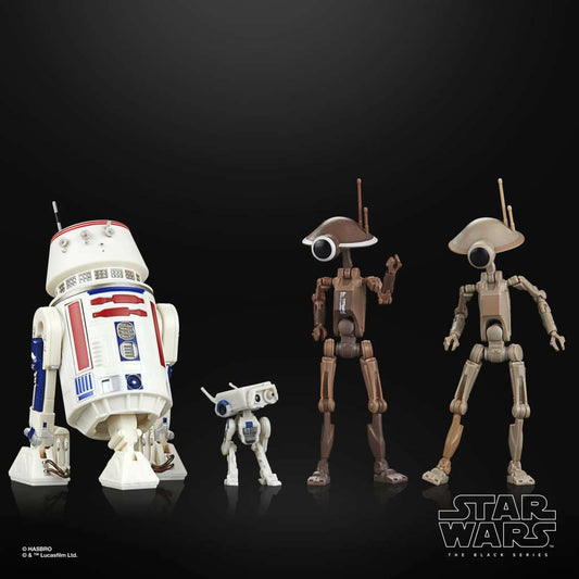 STAR WARS: THE MANDALORIAN BLACK SERIES ACTION FIGURA 4-PACK R5-D4, BD-72 & PIT DROIDS HASBRO