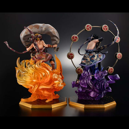 NARUTO-SHIPPUDEN-NARUTO SASUKE GOD SET STATUA MEGAHOUSE