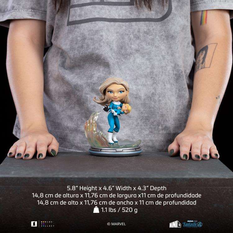 IRON STUDIOS FANTASTIC FOUR FIRST STEPS INVISIBLE WOMAN FRANKLIN MINICO STATUA 15 cm
