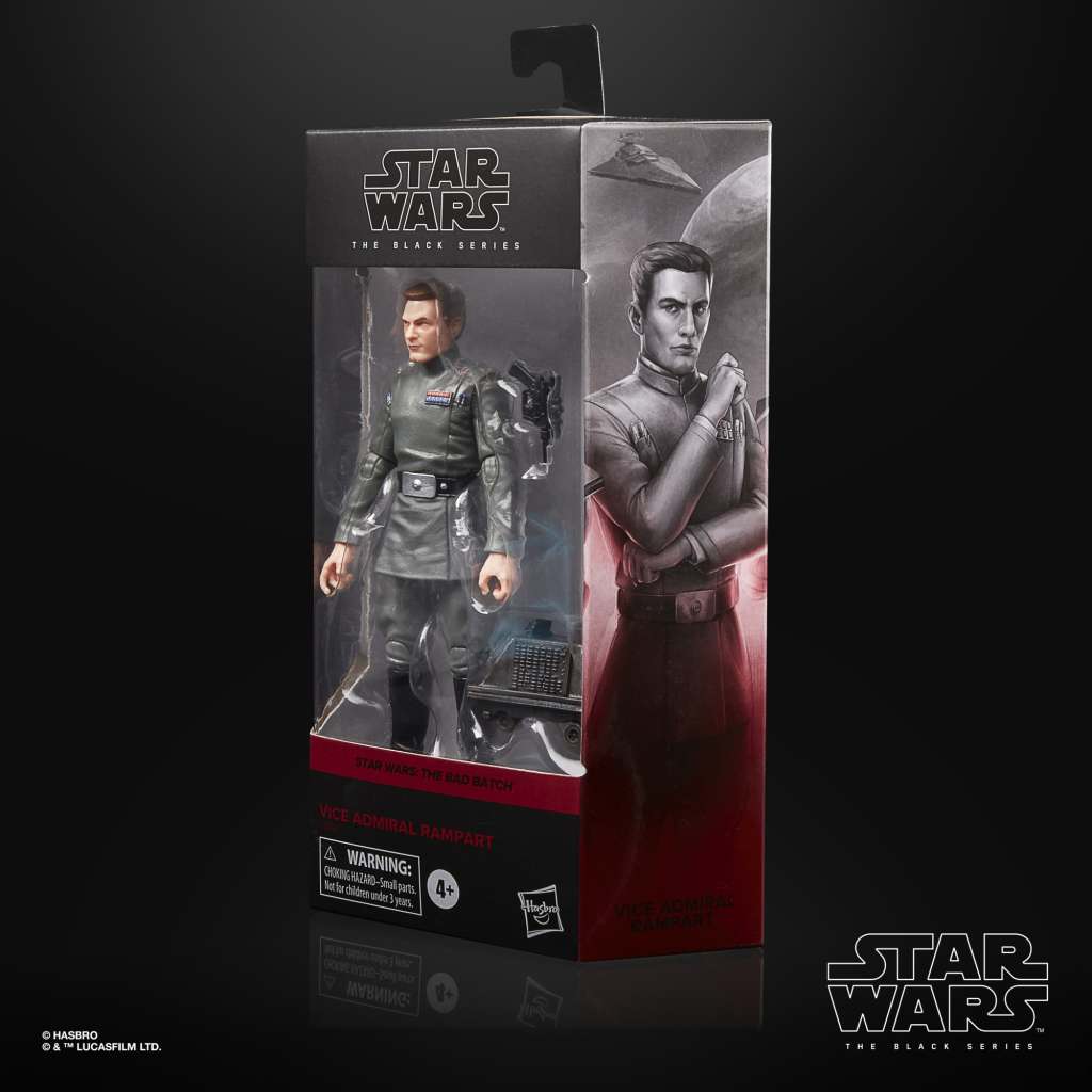 STAR WARS THE BAD BATCH BLACK SERIES ACTION FIGURA 2021 VICE ADMIRAL RAMPART 15 CM HASBRO