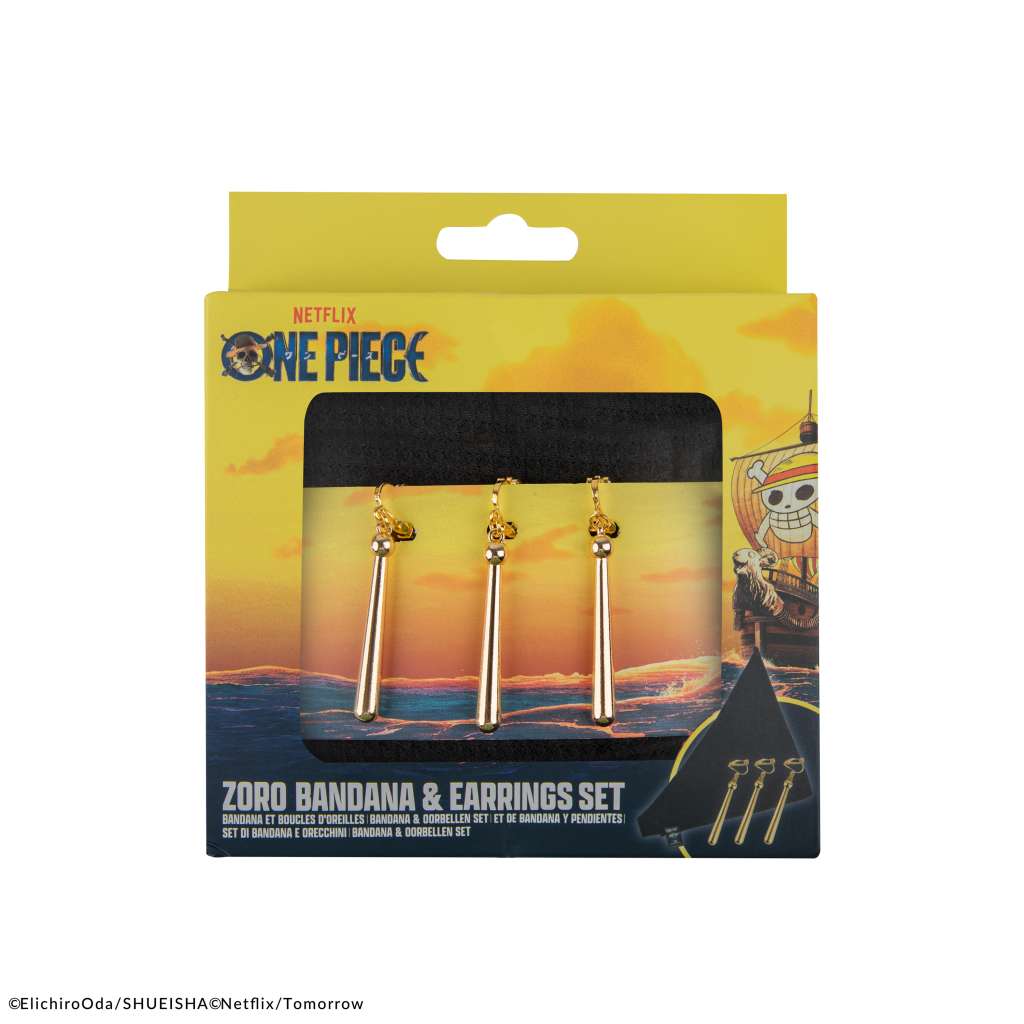 ONE PIECE BANDANA AND EARRINGS SET
