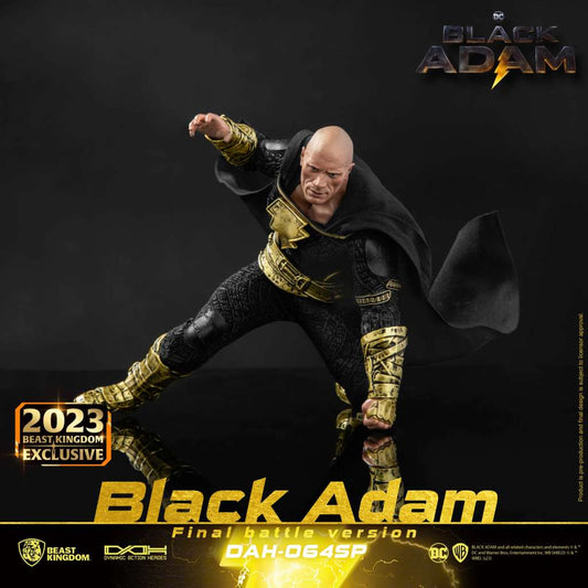 DC COMICS DYNAMIC 8CTION HEROES ACTION FIGURA 1/9 BLACK ADAM FINAL BATTLE VERSION 18 CM BEAST KINGDOM TOYS