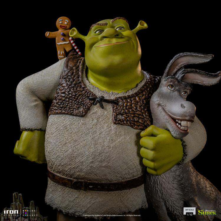 IRON STUDIOS SHREK + DONKEY 1/10 STATUA 26 cm
