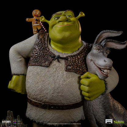 IRON STUDIOS SHREK + DONKEY 1/10 STATUA 26 cm